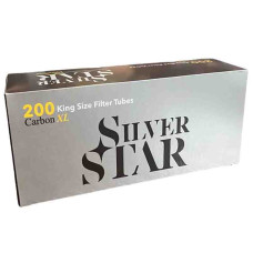 Сигаретные гильзы с угольным фильтром Silver Star King Size Tubes Carbon XL 200 шт