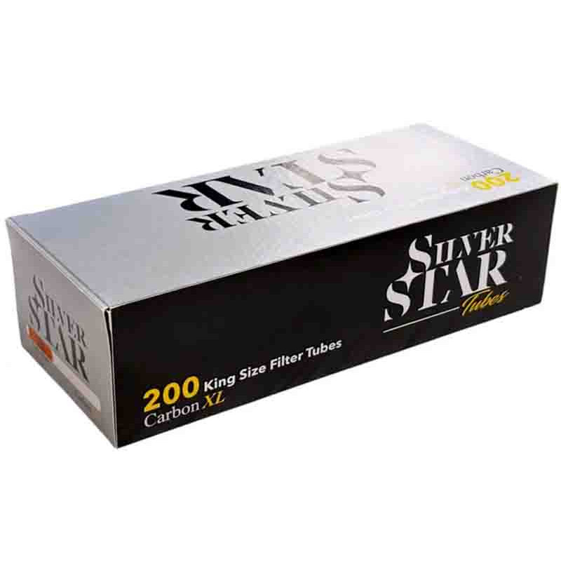Гільзи Silver Star King Size Carbon XL 200 шт з вугільним фільтром
