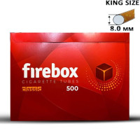 Сигаретні гільзи Firebox 500 шт — стандартні гільзи з фільтром