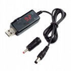 USB-кабель Step-Up 9В/12В ▪ з дисплеєм ▪ для електричних машинок та інших пристроїв