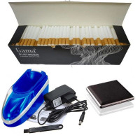 Набір Ас ▪ електрична машинка Gerui GR-12-001 + гільзи 500 шт + портсигар