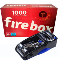 Комплект для набивки сигарет ▪ електрична машинка Horns Bee GR-12-005 + гільзи Firebox 1000 шт