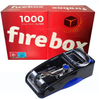 Комплект для набивки сигарет ▪ електрична машинка Horns Bee GR-12-005 + гільзи Firebox 1000 шт