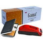 Набір для набивки сигарет Gurman ▪ машинка Dedo + гільзи Gama 500 шт + портсигар