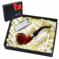 Подарочный набор для курения трубки ▪ деревянная трубка + аксессуары